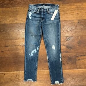 Hudson Tally Skinny Raw Hem Jeans | 27 NWT